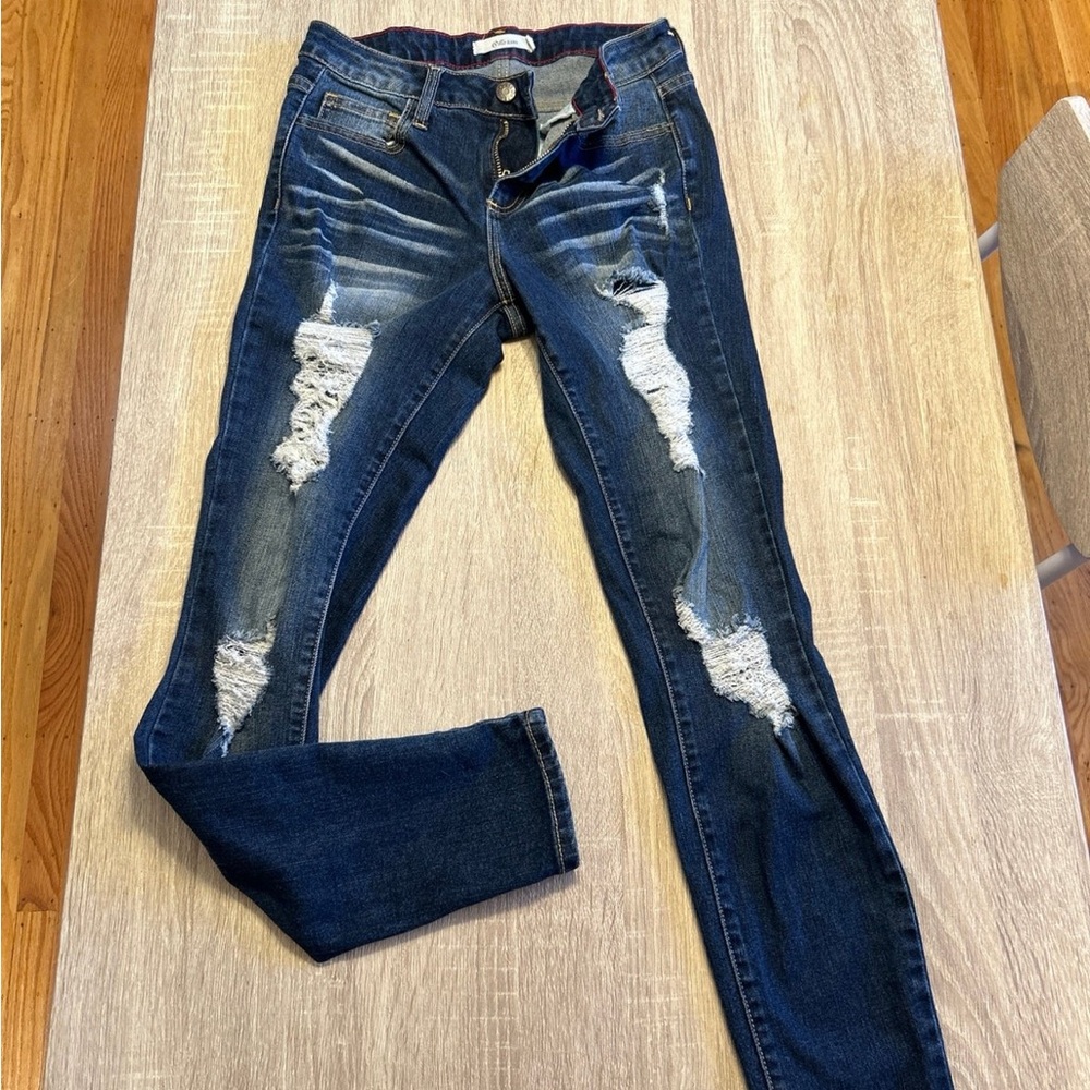 Distressed Cello Jeans